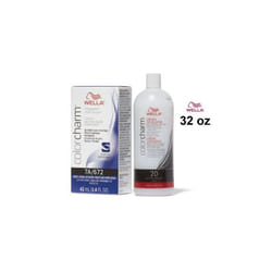 32oz) Wella 7A Medium Smokey Ash Blonde Color Charm Permanent Haircolor & Developer (Vol. 20) - 7A+Dev(Vol.20