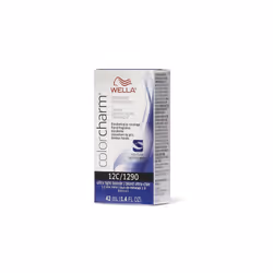 Wella 7A Medium Smokey Ash Blonde Color Charm Permanent Haircolor & Developer (Vol. 20) - 12C