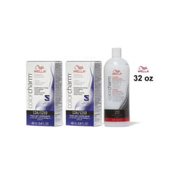 +Dev(Vol.20)32oz) Wella 12A Frosty Ash Color Charm Permanent Liquid Haircolor & Developer (Vol. 20) - 12A(2