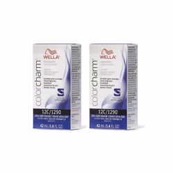 ) Wella 12AA Nordic Blonde Color Charm Permanent Liquid Haircolor - 12C (2pks