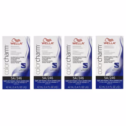 Wella 12AA Nordic Blonde Color Charm Permanent Liquid Haircolor - 5A - pack of 4