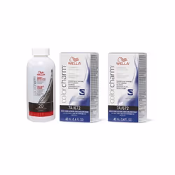 3.6oz) Wella 12C Ultra Light Blonde Color Charm Permanent Hair Colour - 7A+7A+Dev (Vol. 20