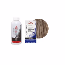 3.6oz) Wella 12C Ultra Light Blonde Color Charm Permanent Hair Colour - 7AA/+Developer (Vol. 20