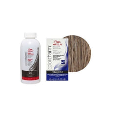 3.6oz) Wella 12C Ultra Light Blonde Color Charm Permanent Hair Colour - 7AA/+Developer (Vol. 20