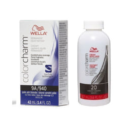 3.6oz) Wella 12C Ultra Light Blonde Color Charm Permanent Hair Colour - 9A+Dev (Vol. 20