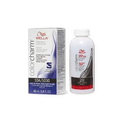3.6oz) Wella 12C Ultra Light Blonde Color Charm Permanent Hair Colour - 10A+Dev (Vol. 20