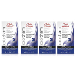 ) Wella 12C Ultra Light Blonde Color Charm Permanent Hair Colour - 12A (4pks