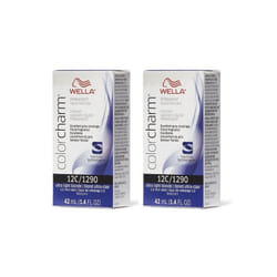 ) Wella 12C Ultra Light Blonde Color Charm Permanent Hair Colour - 12C (2pks