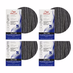 ) Wella 12C Ultra Light Blonde Color Charm Permanent Hair Colour - 3A (4pks