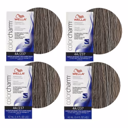 Wella 12C Ultra Light Blonde Color Charm Permanent Hair Colour - 4A - pack of 4