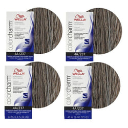 Wella 12C Ultra Light Blonde Color Charm Permanent Hair Colour - 4A - pack of 4