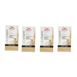 ) Wella 10N Satin Blonde Color Charm Permanent Liquid Haircolor - 10N - (4pks