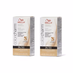 ) Wella 3N Dark Brown Color Charm Permanent Liquid Haircolor - 3N - (2pks