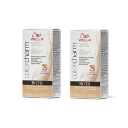 ) Wella 3N Dark Brown Color Charm Permanent Liquid Haircolor - 3N - (2pks