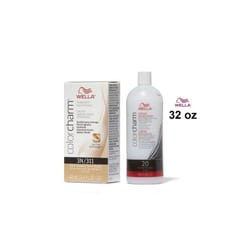 32oz) Wella 3N Dark Brown Color Charm Permanent Liquid Haircolor - 3N+Dev(Vol.20