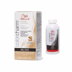 3.6oz) Wella 8N Light Blonde Color Charm Permanent Liquid Haircolor - 8N+Developer (Vol.20