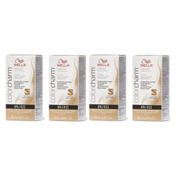 Wella 8N Light Blonde Color Charm Permanent Liquid Haircolor - 8N - pack of 4