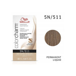 Wella 5N Light Brown Color Charm Permanent Liquid Haircolor - 5N Light Brown