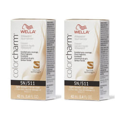 Wella 5N Light Brown Color Charm Permanent Liquid Haircolor - 5N - pack of 2