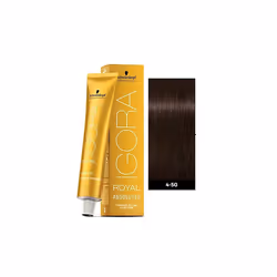 Schwarzkopf Igora Royal 4-50 Medium Brown Gold Natural Permanent Color - 1pks