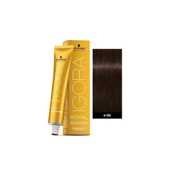 Schwarzkopf Igora Royal 4-50 Medium Brown Gold Natural Permanent Color - 1pks