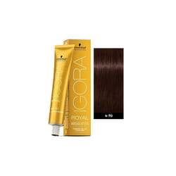 Schwarzkopf Igora Royal 4-70 Medium Brown Copper Natural Permanent Color - 1pks