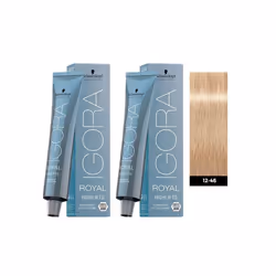 Schwarzkopf Igora Royal 12-46 Special Blonde Beige Chocolate Permanent Color - 2pks