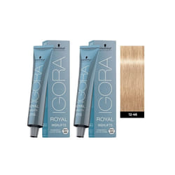 Schwarzkopf Igora Royal 12-46 Special Blonde Beige Chocolate Permanent Color - 2pks