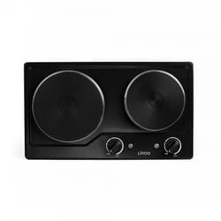 Livoo DOC168N hob Black Built-in 45 cm Sealed plate 2 zone(s)