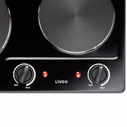 Livoo DOC168N hob Black Built-in 45 cm Sealed plate 2 zone(s) - Additional view 3