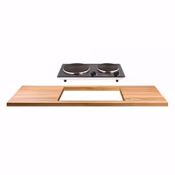 Livoo DOC168N hob Black Built-in 45 cm Sealed plate 2 zone(s) - Additional view 4