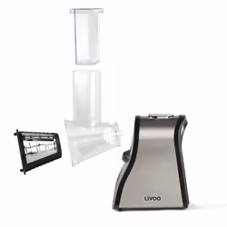 Livoo DOP192 electric grater/spiralizer Stainless steel Black, Stainless steel - Additional view 6