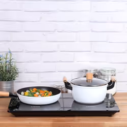 Livoo DOC236 hob Black Countertop 58 cm Zone induction hob 2 zone(s)