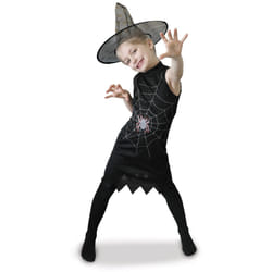 ) Witch costume with hat for girls - 5 to 6 years (110-116 cm