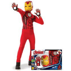) Iron Man Classic Set with Boy's Gloves - 7 - 8 years (122-128 cm