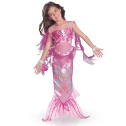 ) Girls' pink sea mermaid costume - 5 to 6 years (110-116 cm
