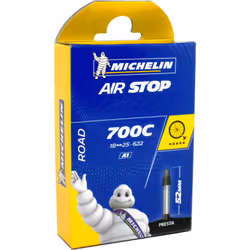 Michelin A1 Airstop Road Presta Valve Inner Tube 700 x 18-25cm Black