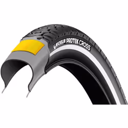 Michelin Protek Cross Tire  Wire  Single  Protek 1mm  Reflex  22TPI  700x47C  Black