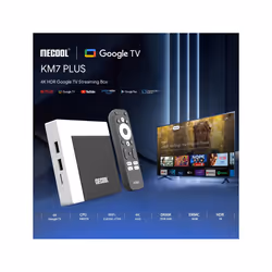 MECOOL KM7 Plus Android 10.0 Smart TV Set Top Box, Amlogic S905Y4 Quad Core, 2GB+16GB, Plug Type:UK Plug