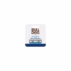 Bulldog Skincare Sensitive Men's Razor Refills, With 5 Tempered Steel Blades on Each of the Four Refill Blades, Works With Al ...