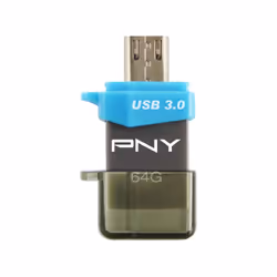 PNY OTG Duo-Link OU3 64GB USB flash drive USB Type-A / Micro-USB 3.2 Gen 1 (3.1 Gen 1) Black - Additional view 4