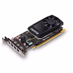 PNY VCQP1000-PB, Quadro P1000, 4 GB, GDDR5, 128 bit, 5120 x 2880 pixels, PCI Express x16 3.0