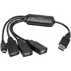 CUC Exertis Connect 021210 interface hub USB 2.0 480 Mbit/s Black