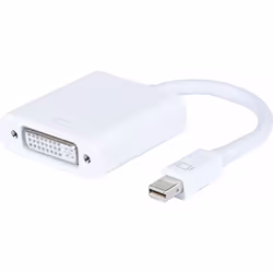 Connect 127388, 0.09 m, Mini DisplayPort, DVI, Male, Female, White