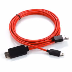 Connect 127425, HDMI Type A (Standard), Micro-USB Type-B, Male, Male, Black, Red, 1 pc(s)