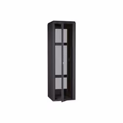 EXC 755172, Freestanding rack, 32U, 400 kg, Key lock, Black
