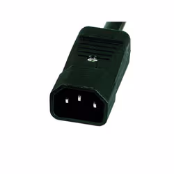 Lanview POWER STRIP 19 - 6 WAY - FULL ALUMINIUM WITH C14 UPS PORT power distribution unit (PDU) Black - Additional view 2