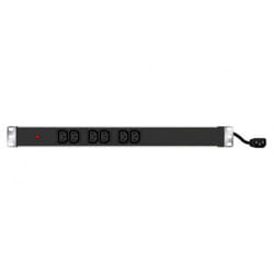 Hypertec 808900-HY power distribution unit (PDU) 1U Black 6 AC outlet(