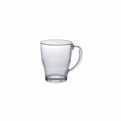 Duralex Made In France Cosy Glass Mug (Set of 6), 12.37 oz, Clear