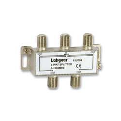 LABGEAR - UHF 4-Way Splitter Power Pass All Ports 5-1000MHz
